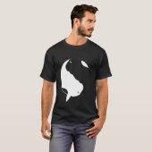 Yin Yang Frenchie French Bulldog Symbol Zen T-Shirt (Vorne ganz)