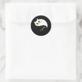 YIN - YANG Funny Cat Sticker (Tasche)