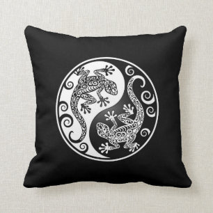 Yin Yang Geckos Kissen
