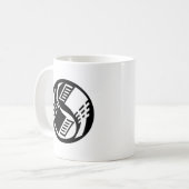 Yin Yang Geek Tech Kaffeetasse (Vorderseite Links)