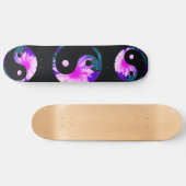 yin Yang gemalte Regenbogensonnenblume Skateboard (Horizontal)