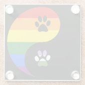 Yin-Yang Genderqueer Coaster Glasuntersetzer (Rückseite)