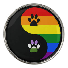 Yin-Yang Genderqueer Golfball-Marker