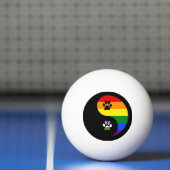 Yin-Yang Genderqueer Ping Pong Ball Tischtennisball (Netto)