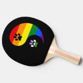 Yin-Yang Genderqueer Ping Pong Paddle Tischtennis Schläger (Seitenansicht)