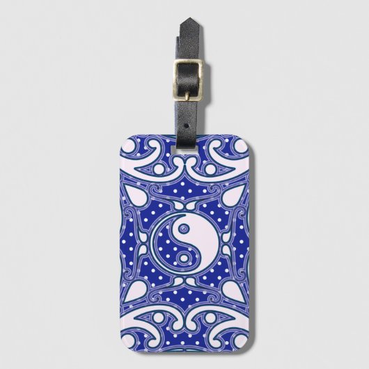 Yin Yang Gepäckanhänger (Vorderseite Vertikal)