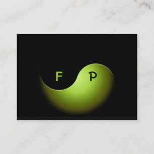 Yin-Yang-Geschäft - Limette Visitenkarte