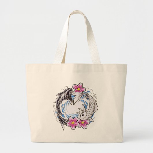 Yin Yang Geschenk Jumbo Stoffbeutel (Vorne)
