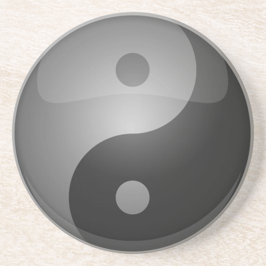 Yin Yang Getränkeuntersetzer (Vorne)