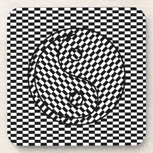 Yin Yang Getränkeuntersetzer (Vorderseite)
