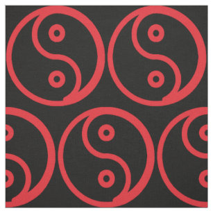 Yin-Yang Meterware Stoff Dreifache kreisförmige Form