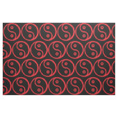 Yin Yang Gewebe - Schwarzes, rot Stoff (Fat Quarter (45,7 x 55,9 cm))