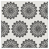 Yin Yang Gewebe - Schwarzes, weiß Stoff (Nahaufnahme)