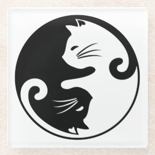 Yin Yang Glasuntersetzer