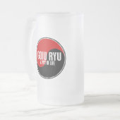 Yin Yang GOJU RYU 1 Mattglas Bierglas (Vorderseite Links)