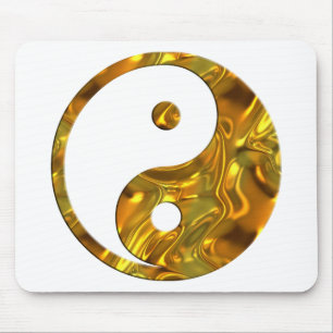 Yin & Yang GOLD Erstellen Sie Ihren eigenen Hint Mousepad
