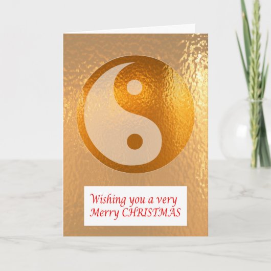 YIN YANG GOLD : Frohe Weihnachten glücklich Neues  (Vorderseite)