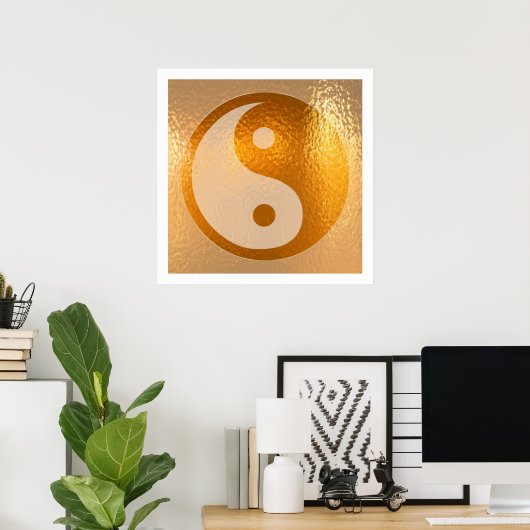 YIN YANG Gold Poster YingYang (Heimbüro)