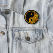 Yin & Yang GOLD | schwarz Button (Beispiel)