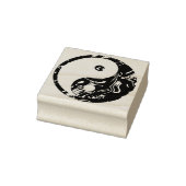 Yin & Yang goldenen Wellen + Ihre Ideen Gummistempel (Stempel)