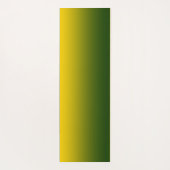 Yin Yang Green Yellow Abstrakt Art Fraktal Name Yogamatte (Rückseite)