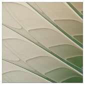 Yin Yang Green Yellow Abstraktes farbiges Fraktal Stoff (Muster)