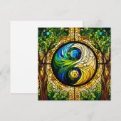 Yin Yang Greeting Card (Vorne/Hinten)