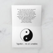 YIN YANG GREETING CARD DESIGN KARTE (Innenseite)