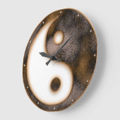 Yin Yang Große Wanduhr (Winkel)