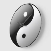 Yin Yang Große Wanduhr (Winkel)