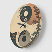 Yin Yang Große Wanduhr (Winkel)