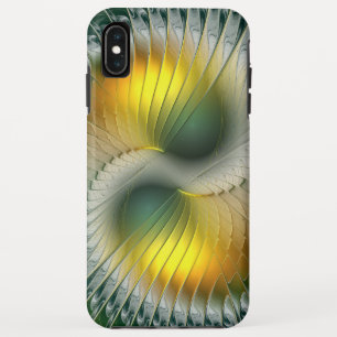 Yin Yang Grün Gelb Abstrakt Farbige Fraktale Case-Mate iPhone Hülle