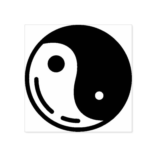 Yin-Yang Gummistempel (Prägung)