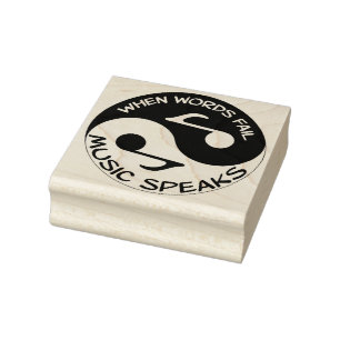 Yin Yang Gummistempel