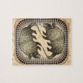 Yin Yang Gürteltier Puzzle (Horizontal)