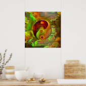 Yin - Yang. Guthaben an Poster (Küche)
