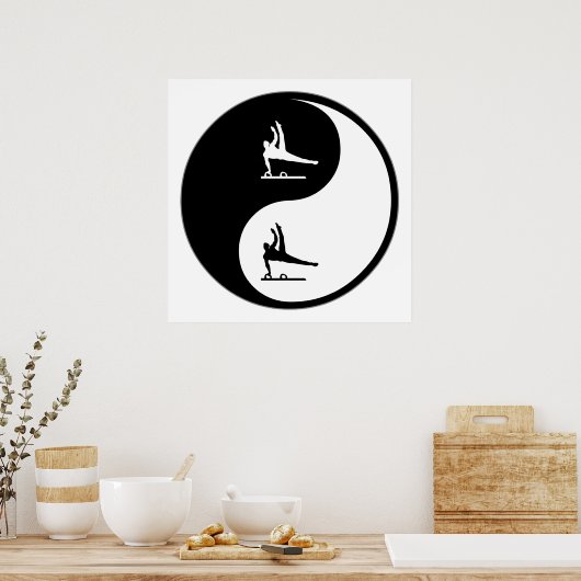 Yin Yang Gymnastics Poster (Küche)