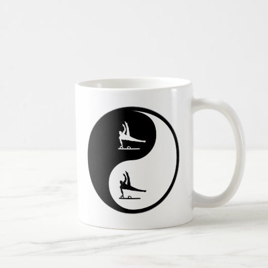 Yin Yang Gymnastik Kaffeetasse (Rechts)