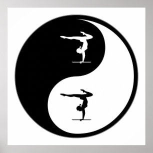 Yin Yang Gymnastik Poster