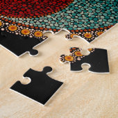 Yin Yang handgemalte Mandala Puzzle (Seite)