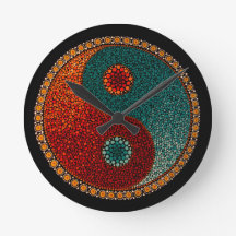 Yin Yang handgemalte Mandala