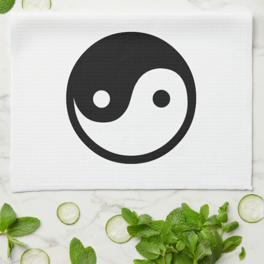 Yin Yang Handtuch (Gefaltet)