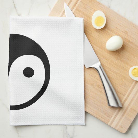 Yin Yang Handtuch (Viertel Falte)