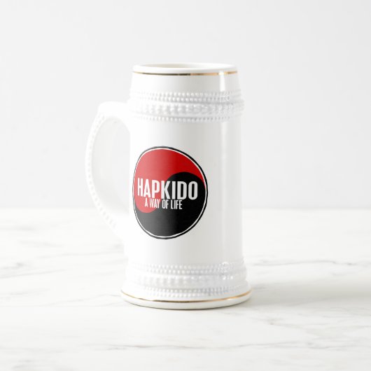 Yin Yang HAPKIDO 1 Bierglas (Vorderseite Links)