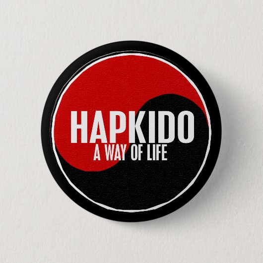 Yin Yang HAPKIDO 1 Button (Vorderseite)