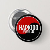 Yin Yang HAPKIDO 1 Button (Vorne & Hinten)