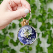 Yin-Yang Harmonie auf unserem Planeten Schlüsselanhänger (Hand)