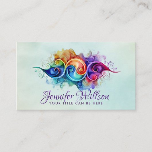 Yin Yang - Harmonischer Fluss Visitenkarte (Vorderseite)