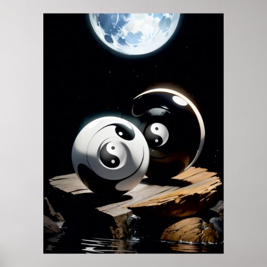 Yin Yang Harmony: Andersweltig Equilibrium Poster (Vorne)