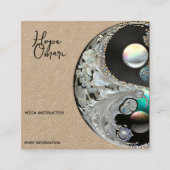 Yin Yang, Healing Arts Quadratische Visitenkarte (Vorderseite)